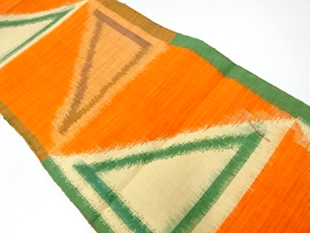 JAPANESE NAGOYA OBI / TSUMUGI / WOVEN TRIANGLE